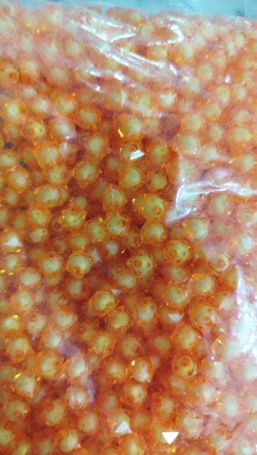 مهره مکعبی پاستیلی خارجی سایز ۸ قهوه ای روشن